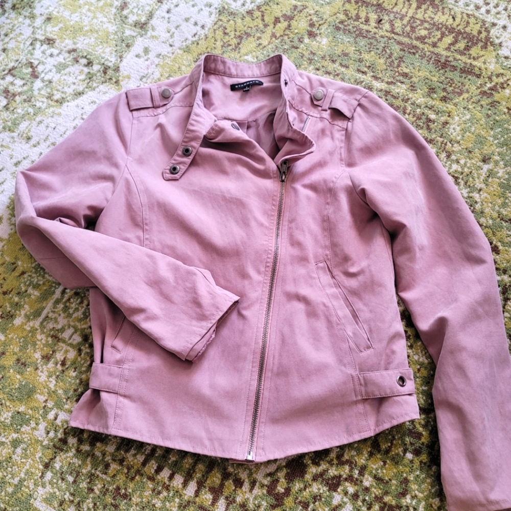 💋Blush pink MOTO style jacket💋!! NWOT!!